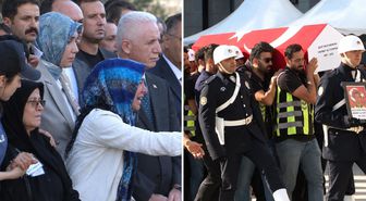 Görevi başında şehit olan polis memuru son yolculuğuna uğurlandı, ailesinin feryatları yürek dağladı