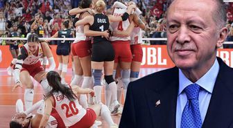 Cumhurbaşkanı Erdoğan’dan Avrupa şampiyonu Filenin Sultanları’na tebrik