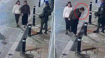 Kudüs'te manastır önünde tepki çeken hareket! Polisler peşine düştü