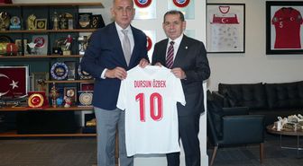 Dursun Özbek'ten, TFF Başkanı Hacıosmanoğlu'na ziyaret