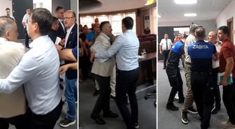 Edirne Belediye Meclisi’nde tansiyon yükseldi: Üyeler arasında arbede çıktı