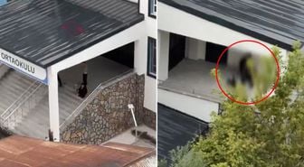 Okulun dibinde skandal görüntü! Görenler yetkilileri göreve çağırdı