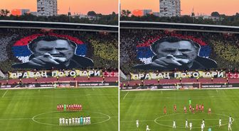 Sırbistan’da skandal! Kızılyıldız tribünlerinden “Bosna Kasabı” Mladiç’e özel koreografi