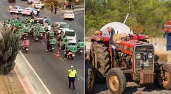Alevlerin karşısında tek yürek oldular! Kimi traktörle kimi motosikletle koştu