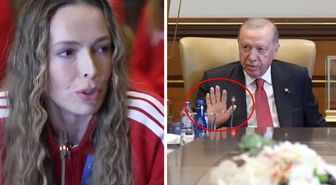 Cumhurbaşkanı Erdoğan ile Eda Erdem arasında gülümseten diyalog