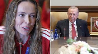 Cumhurbaşkanı Erdoğan ile Eda Erdem arasında gülümseten diyalog