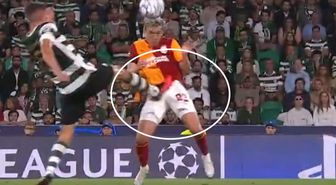Galatasaray, Sporting karşısında kırmızı kart bekledi