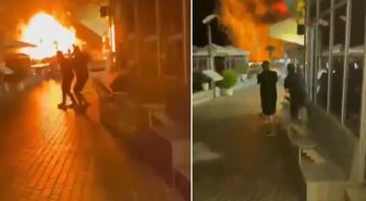 Rusya'nın tatil cennetinde alevler yükseldi! İnsansız deniz araçlarıyla vurdular