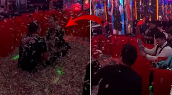 Sevgilisiyle pavyona gitti! Yaptığı hareket geceye damga vurdu