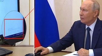 Çevrimiçi oy kullanan Putin'in bilgisayarındaki işletim sisteminin lisanssız olduğu fark edildi