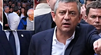 Özgür Özel'in Bursa yürüyüşünde ilginç an! Vatandaşla börek diyaloğu kamerada