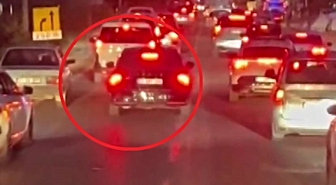 İtfaiyenin önünü kesti, ardından çakarını açtı! Vekilin makam aracı olduğu öne sürüldü