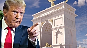 Trump, zafer takının İHA ve mühimmat barındıracak askeri kompleks olacağını açıkladı