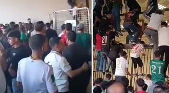 Bilet almadan stadyuma daldılar! Kaçak giriş anları kamerada