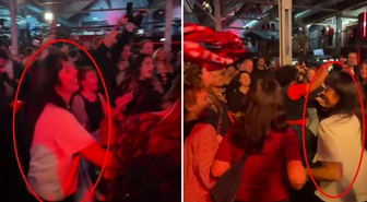 Berlin'de seçimi kazanan Elif Eralp 'Jin, jiyan, azadi' sloganıyla halay çekti