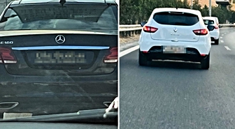 Bu plakaları kim takıyor? Görenler 'Gerekeni yapın' diyerek emniyeti etiketledi