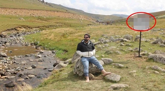 Salah'ın oturduğu taş fotoğraf noktası oldu! Tabela bile astılar