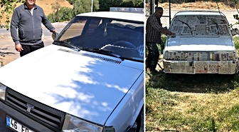 Sanayide 80 bin TL fiyat aldı, otomobilini 10 bin TL’ye kendi boyadı