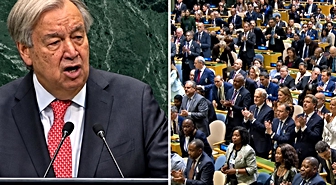 BM Genel Sekreteri Guterres'ten veda konuşması! Ayakta alkışlandı