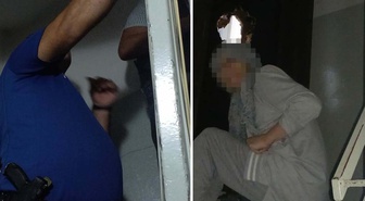 Manisa Şehzadeler'de komşusunun kapısını matkapla kıran kadın gözaltına alındı