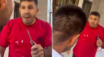 Fırat Kalkanı gazisine evinde kabusu yaşattı: Delik deşik ederim