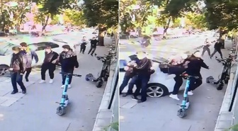 Otomobil kaldırıma çıktı; 4 öğrenci ölümden döndü