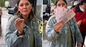 Bin lirayı Gürcü parasına çeviren kadın, eline geçen parayı görünce şoke oldu