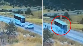Gaziantep'te 7 kişinin can verdiği kaza kamerada