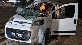 Gaziantep'te daha önce 7 kişinin öldüğü yolda yeni kazada 6 kişi yaralandı