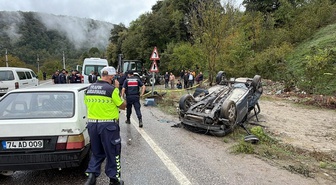 Ağabeyinin cenazesi için İstanbul'dan Bartın'a gelen Hüseyin Tekin kazada hayatını kaybetti! 6 kişi yaralandı