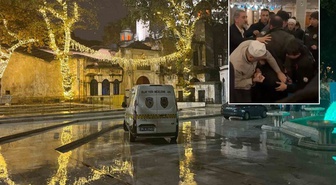 Eyüpsultan Camii'nde silah sesleri! 2 kişi gözaltında