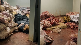 Görüntüler başkentimizden! Tam 104 ton ete el koyuldu