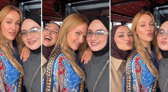 Hürrem Sultan repliği çekerken karşılarına Meryem Uzerli çıktı