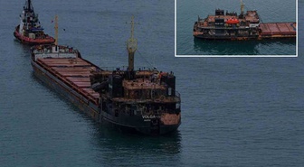 4 dronla vurulmuştu! Hasarlı gemi Trabzon açıklarında ortaya çıktı