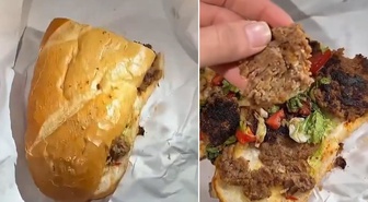 Köfte ekmek sipariş etti, içinden çıkanlara inanamadı