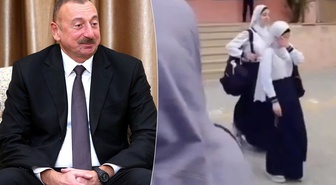 Azerbaycan'da 28 Şubat'ı hatırlatan görüntü! Başörtülü öğrencileri okula almadılar