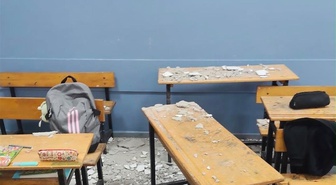 Kocaeli'de ortaokulda ders sırasında tavan sıvaları düştü! 3 öğrenci yaralandı