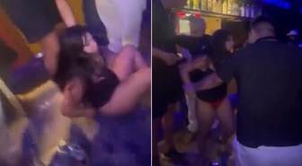 Partide bir anda kıyamet koptu! İki kadını ayıramadılar