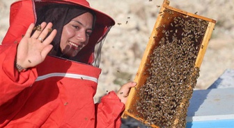 Üniversiteyi bitirdi, masa başı işi istemedi! 22 yaşındaki Latife 250 kovanla başladı, bine ulaştı