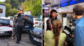 Nurgül Yeşilçay'ın oğlu Osman Nejat, “Ömür Usta' setini bastı