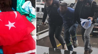 Bayrak provokasyonunda şok gerçek! 'Vatan hainleri' diyerek paylaştı, meğer kendisi atmış