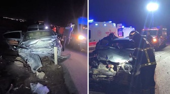 Hatay’da trafik kazası: 3'ü ağır 5 yaralı