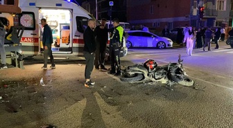 İnegöl'de feci kaza! Motosiklet vinçle çarpıştı, 21 yaşındaki sürücü öldü