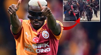 Osimhen doğduğu mahalleye koruma ordusuyla gitti