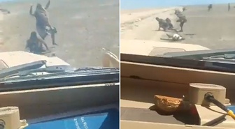 Yemen güçlerinin teslim olan Husileri zırhlı araçla ezdiği görüntüler ortaya çıktı