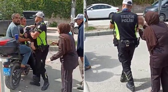 Bilinci kapanan bebeği motosikletle hastaneye yetiştiren polise Bakan Çiftçi'den teşekkür