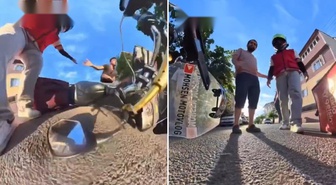 Trafikte korna kavgası: Motosikletli kurye saldırıya uğradı