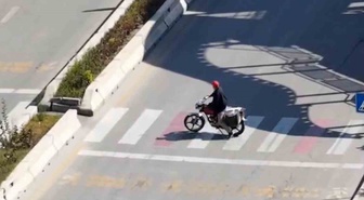 Kırıkkale'de polis dronundan kaçamadı! Altındaki motosiklet çalıntı, ehliyetinin süresi dolmuş çıktı
