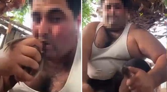 İnfial yaratan görüntü! Yakalanıp cezaevine gönderildi