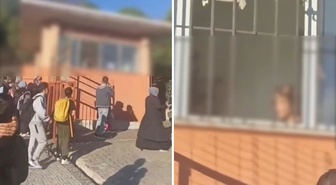 İşte ortaokulda dehşet saçan öğrencinin gözaltına alındığı anlar